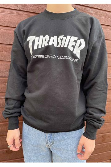Thrasher Sweatshirt - Skate Mag - Black